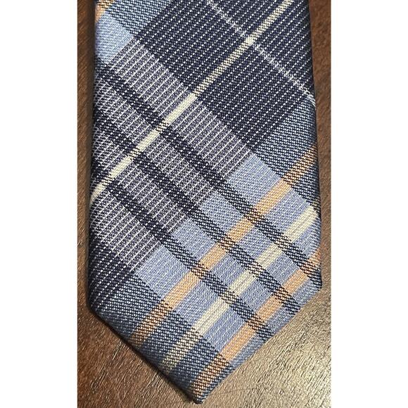 Stafford Blue Orange 100% Polyester Men’s Neck Tie Made In China - Picture 6 of 9